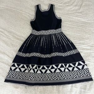 Maje A-Line Skater Patterned Dress